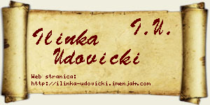 Ilinka Udovički vizit kartica